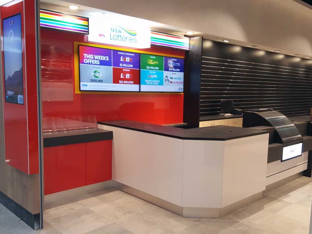 Ace Fitouts - Western Sydney - Retail Shopfitting - NSW Lotteries + Newsagency Fitout