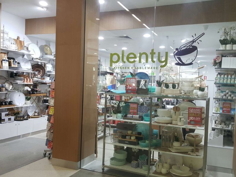 Plenty Kitchen + Tableware Stockland Mall Balgowlah Ace Fitouts