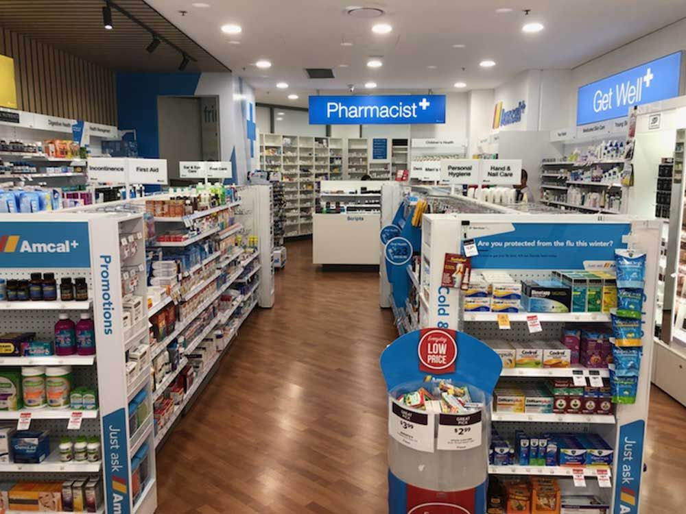 Ace Fitouts - Pharmacy + NSW Lotteries Shopfitting, Amcal Newington