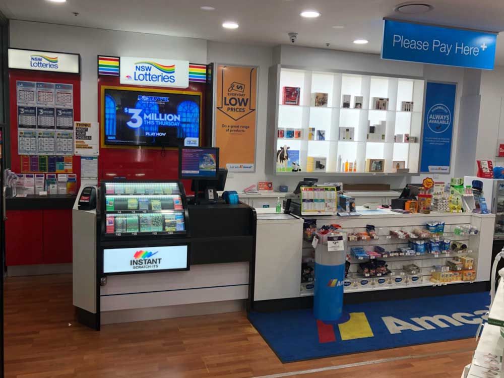 Ace Fitouts - Pharmacy + NSW Lotteries Shopfitting, Amcal Newington, Sydney